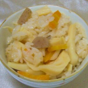 かんたんたけのこご飯